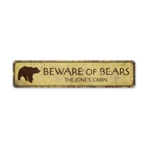 Beware-Of-Bears-Premium-Quality-Rustic-Metal-Sign-2-2