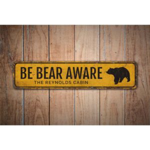 Beware-Of-Bears-Premium-Quality-Rustic-Metal-Sign-Images-1