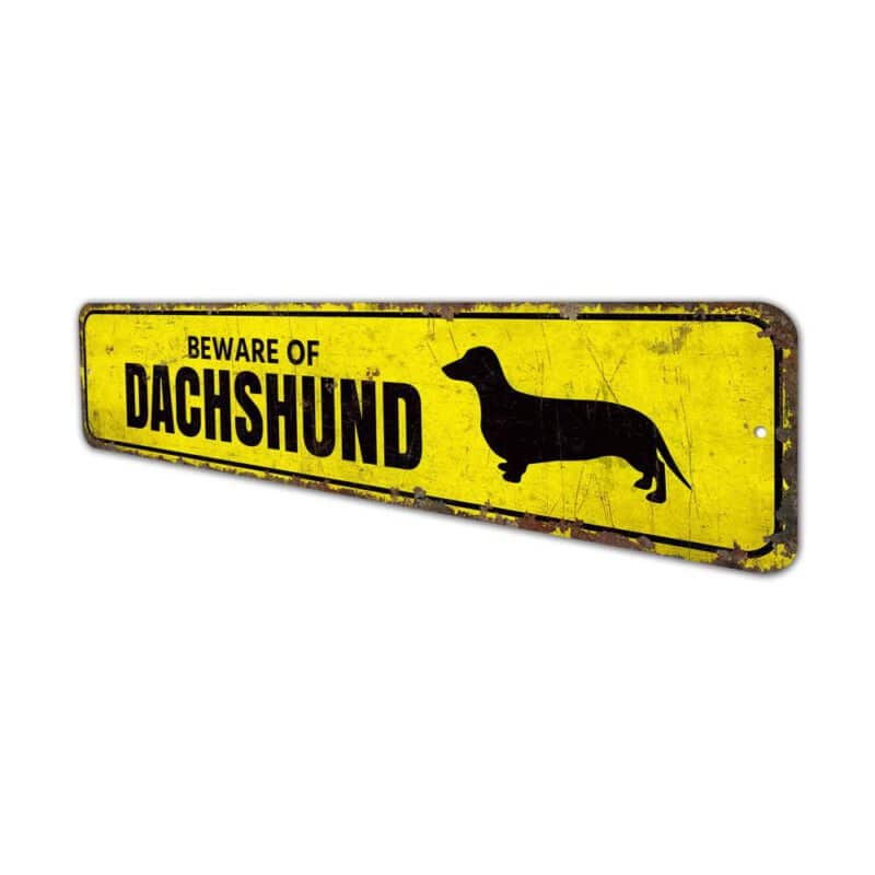 Beware-Of-Dachshund-Premium-Quality-Rustic-Metal-Sign-4