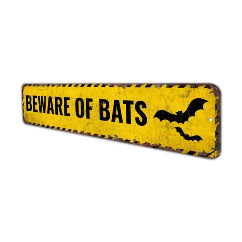 Beware-of-Bats-Premium-Quality-Rustic-Metal-Sign-4