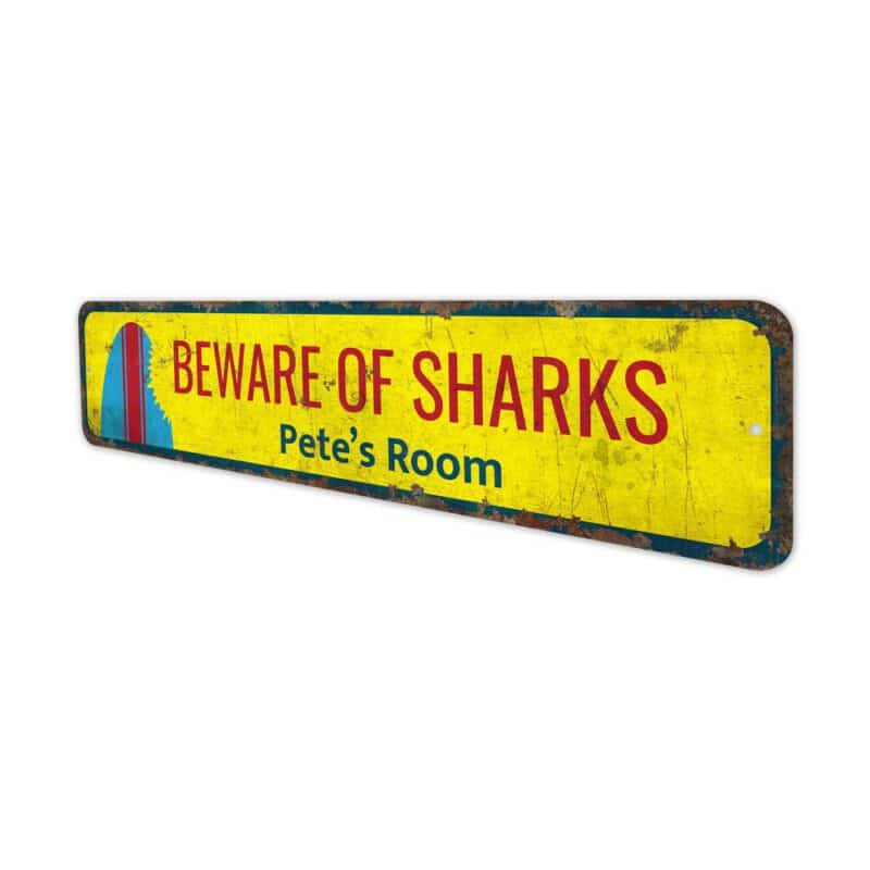 Beware-of-Sharks-Premium-Quality-Rustic-Metal-Sign-4