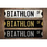 Biathlon-Premium-Quality-Rustic-Metal-Sign-Images