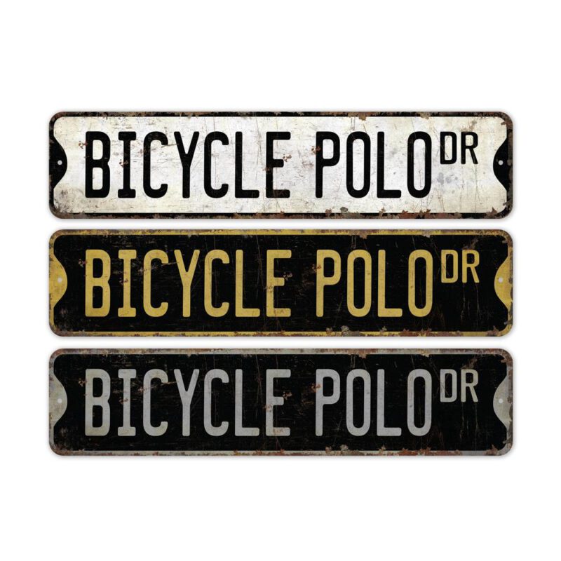 Bicycle-Polo-Premium-Quality-Rustic-Metal-Sign-2