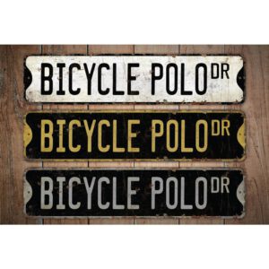 Bicycle-Polo-Premium-Quality-Rustic-Metal-Sign-Images