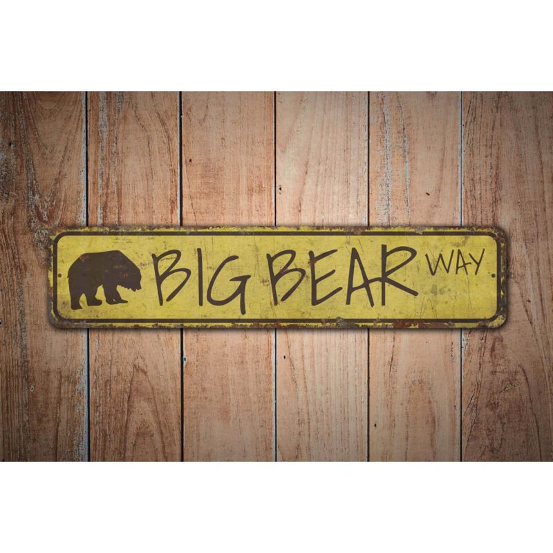 Big-Bear-Road-Sign-Premium-Quality-Rustic-Metal-Sign-Images