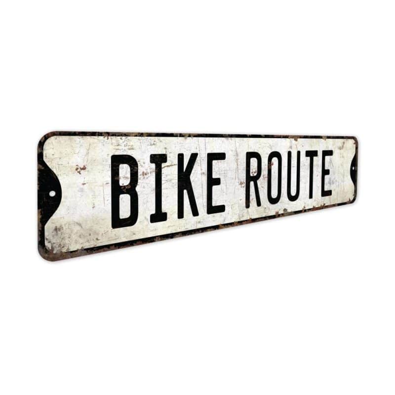 Bike-Route-Premium-Quality-Rustic-Metal-Sign-3