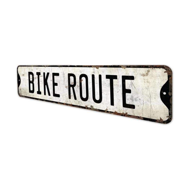 Bike-Route-Premium-Quality-Rustic-Metal-Sign-4