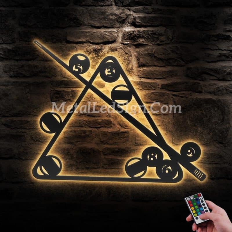 Billiards-Metal-Wall-Art-With-Led-Light-Images-1