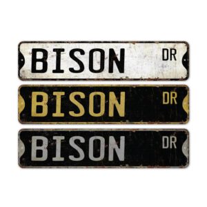 Bison-Premium-Quality-Rustic-Metal-Sign-2