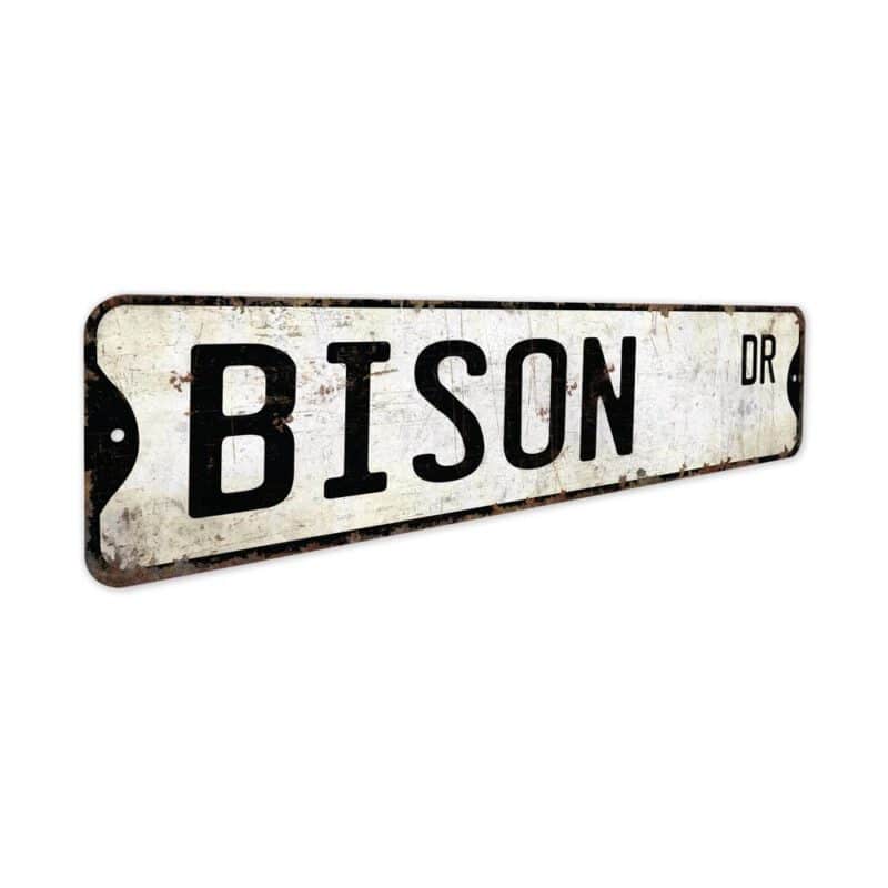 Bison-Premium-Quality-Rustic-Metal-Sign-3