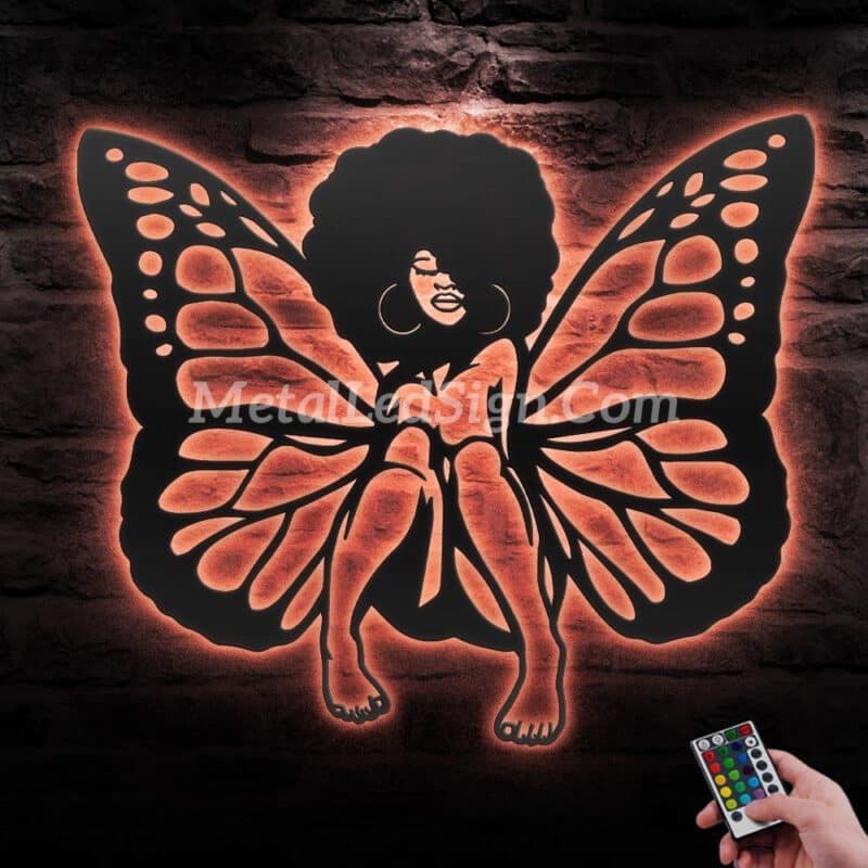 Black-Girl-Magic-Butterfly-Metal-Wall-Art-With-Led-Light-5-1