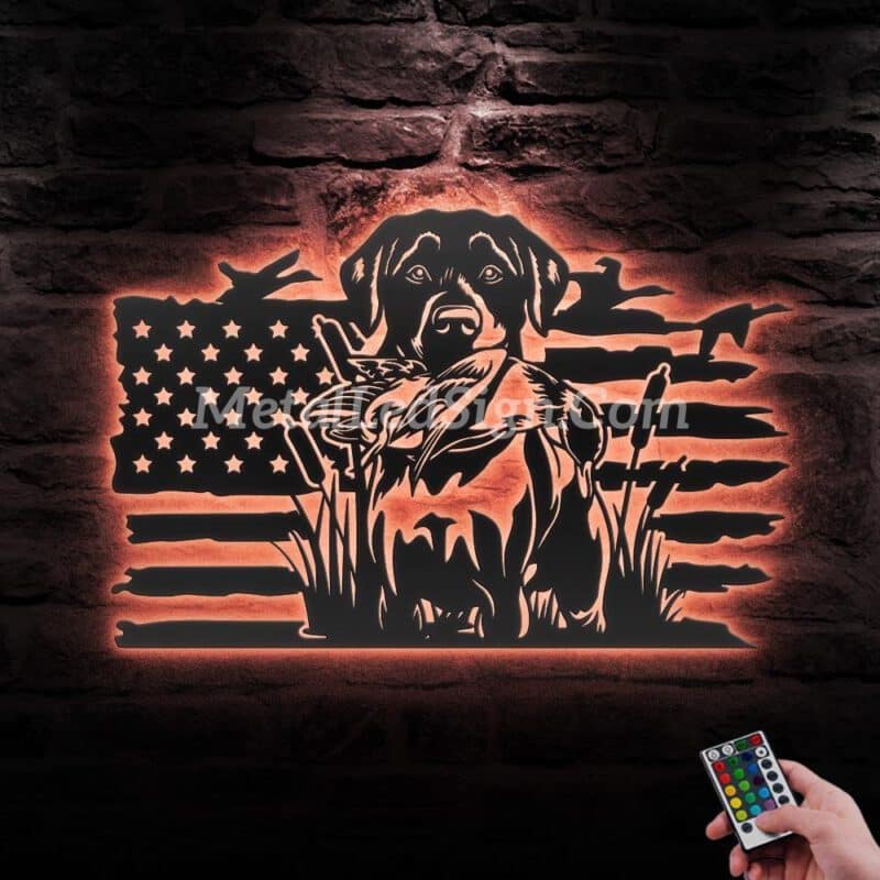 Black-Lab-Dog-Hunting-Us-Flag-Metal-Wall-Art-Led-Light-5-1