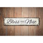 Bless-this-Nest-Sign-Premium-Quality-Rustic-Metal-Sign-Images