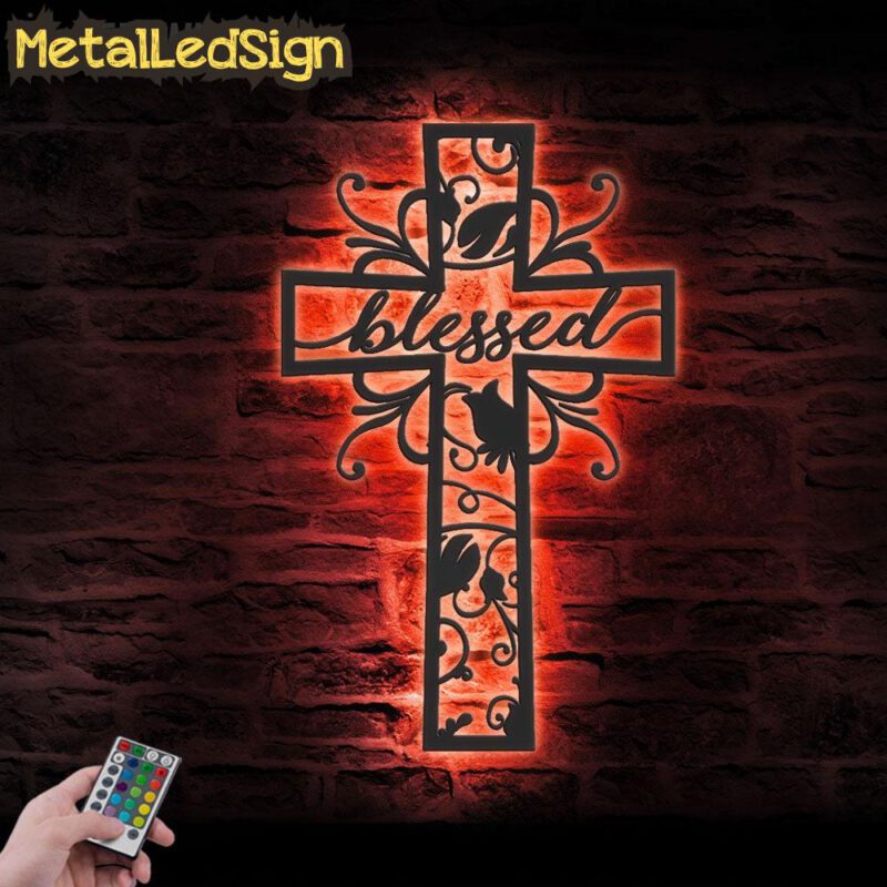 Blessed-Cross-Metal-Wall-Art-LED-Light-5.jpg