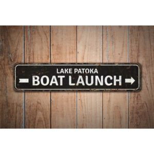 Boat-Launch-Premium-Quality-Rustic-Metal-Sign-Images