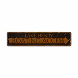 Boating-Access-Sign-Premium-Quality-Rustic-Metal-Sign-2