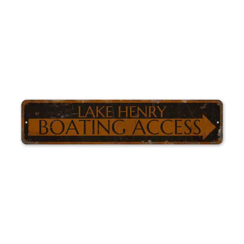 Boating-Access-Sign-Premium-Quality-Rustic-Metal-Sign-2