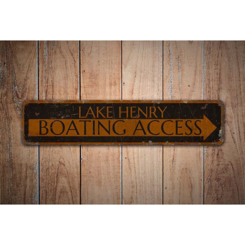 Boating-Access-Sign-Premium-Quality-Rustic-Metal-Sign-Images