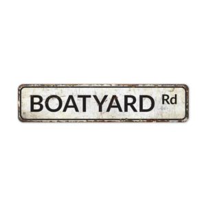 Boatyard-Road-Sign-Premium-Quality-Rustic-Metal-Sign-2