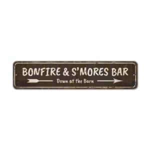 Bonfire-And-Smores-Bar-Sign-Premium-Quality-Rustic-Metal-Sign-2