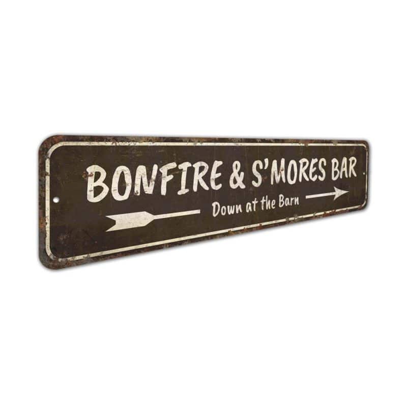 Bonfire-And-Smores-Bar-Sign-Premium-Quality-Rustic-Metal-Sign-3