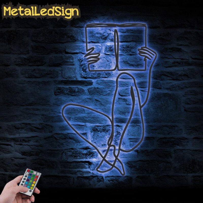 Book-Reading-Line-Art-Metal-Wall-Art-LED-Light-3.jpg