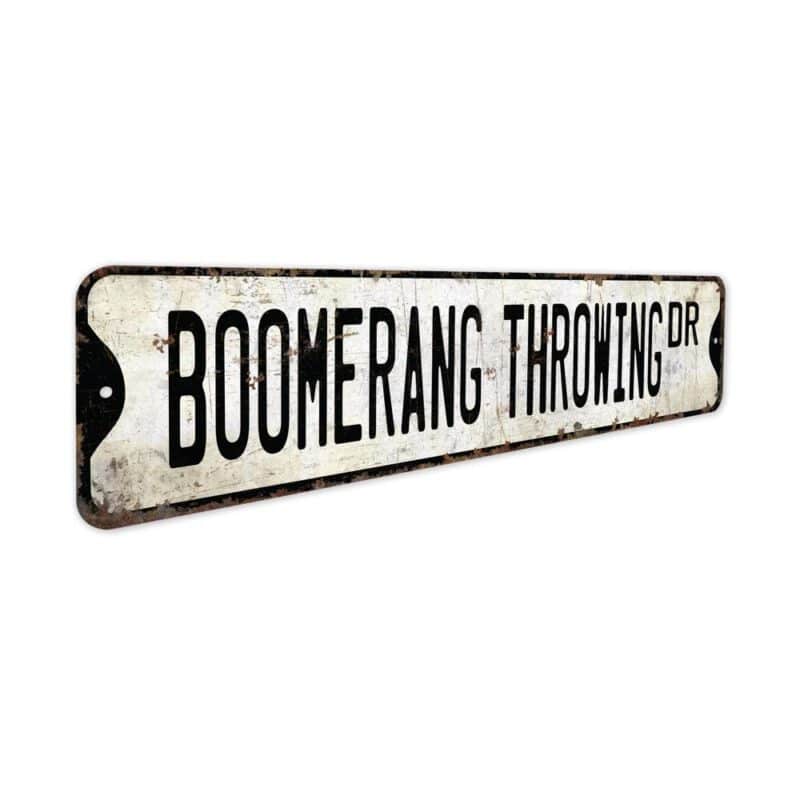 Boomerang-Throwing-Premium-Quality-Rustic-Metal-Sign-3