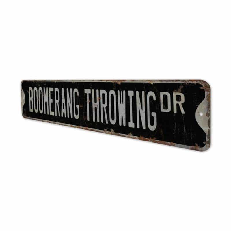 Boomerang-Throwing-Premium-Quality-Rustic-Metal-Sign-8