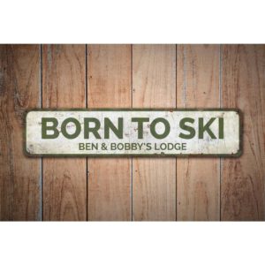 Born-to-Ski-Premium-Quality-Rustic-Metal-Sign-Images