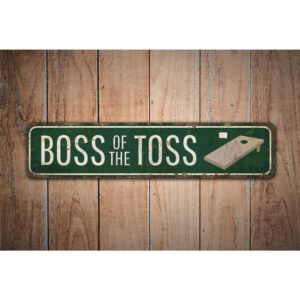 Boss-Of-The-Toss-Premium-Quality-Rustic-Metal-Sign-Images