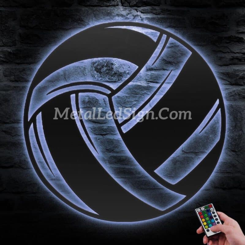 Boy-Ball-Volleyball-Metal-Wall-Art-Led-Light-3-1