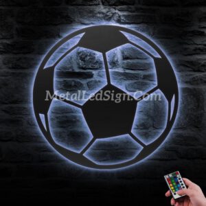 Boy-Soccer-Metal-Wall-Art-Led-Light-3