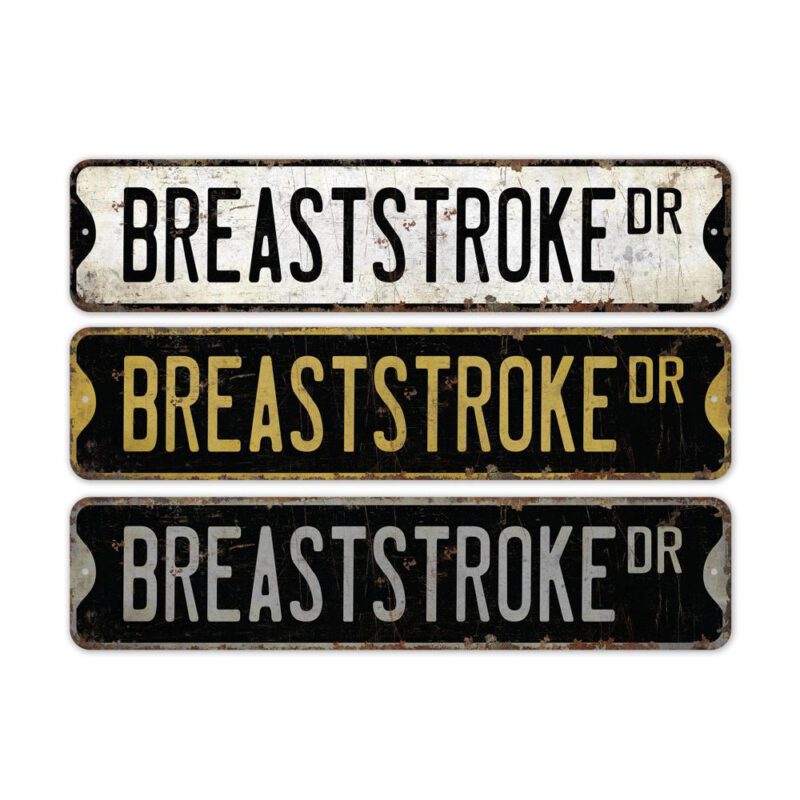 Breaststroke-Premium-Quality-Rustic-Metal-Sign-2