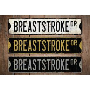 Breaststroke-Premium-Quality-Rustic-Metal-Sign-Images