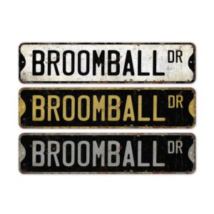 Broomball-Premium-Quality-Rustic-Metal-Sign-2