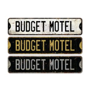 Budget-Motel-Premium-Quality-Rustic-Metal-Sign-2