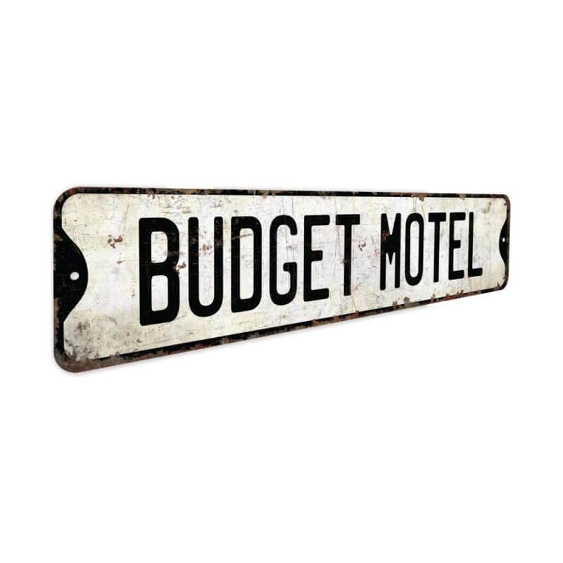 Budget-Motel-Premium-Quality-Rustic-Metal-Sign-3