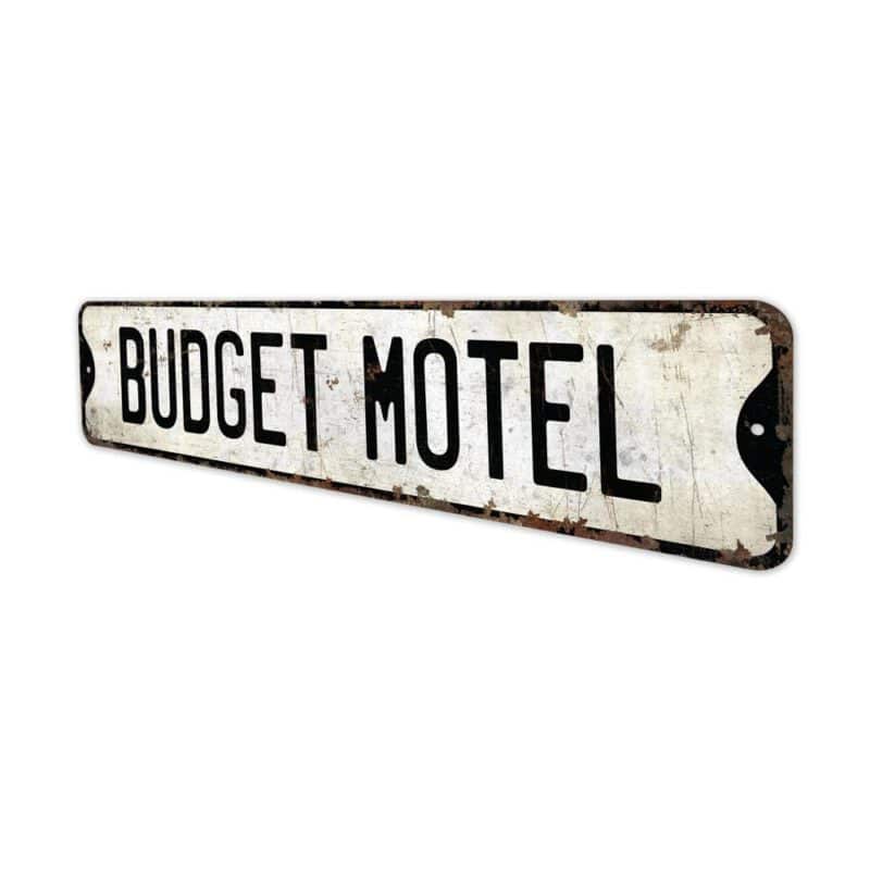 Budget-Motel-Premium-Quality-Rustic-Metal-Sign-4