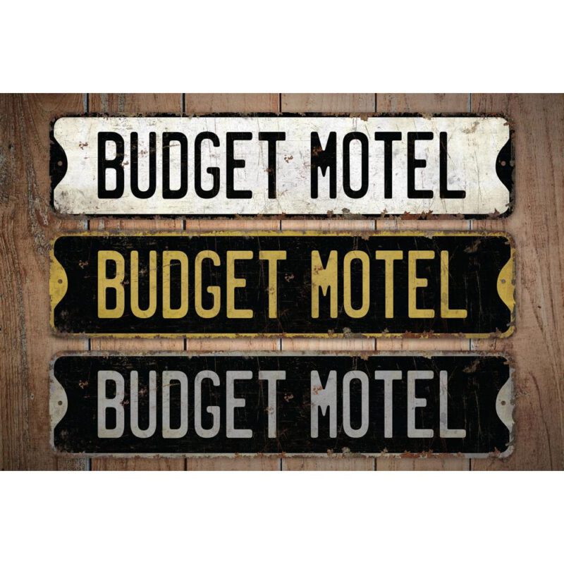 Budget-Motel-Premium-Quality-Rustic-Metal-Sign-Images