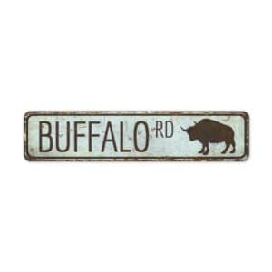 Buffalo-Road-Sign-Premium-Quality-Rustic-Metal-Sign-2