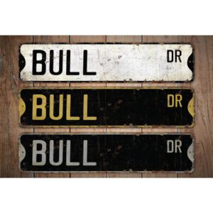 Bull-Premium-Quality-Rustic-Metal-Sign-Images