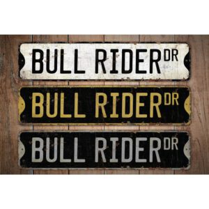 Bull-Rider-Premium-Quality-Rustic-Metal-Sign-Images