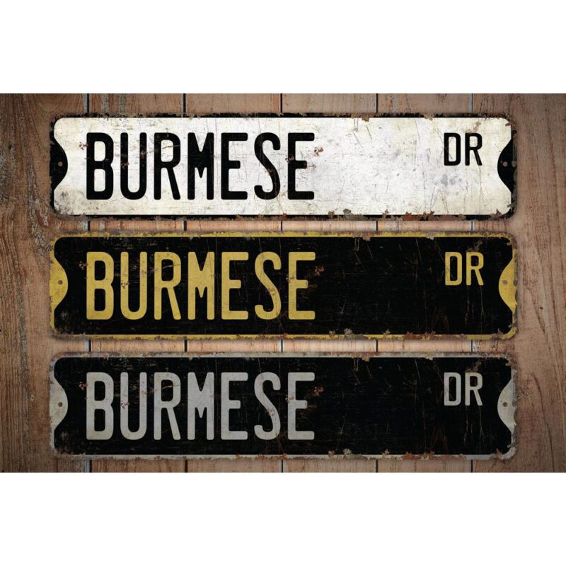 Burmese-Premium-Quality-Rustic-Metal-Sign-Images