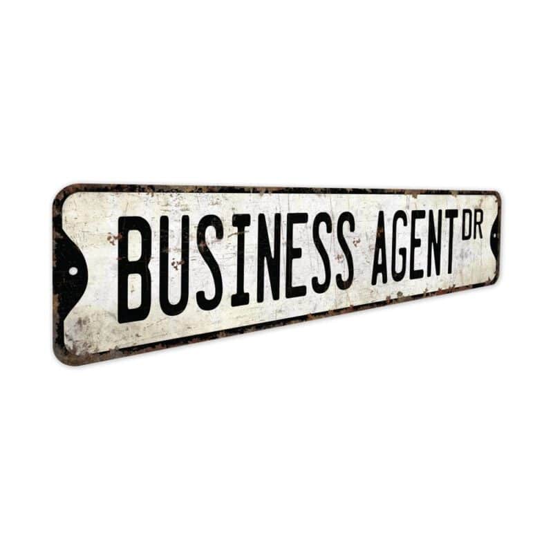 Business-Agent-Premium-Quality-Rustic-Metal-Sign-3