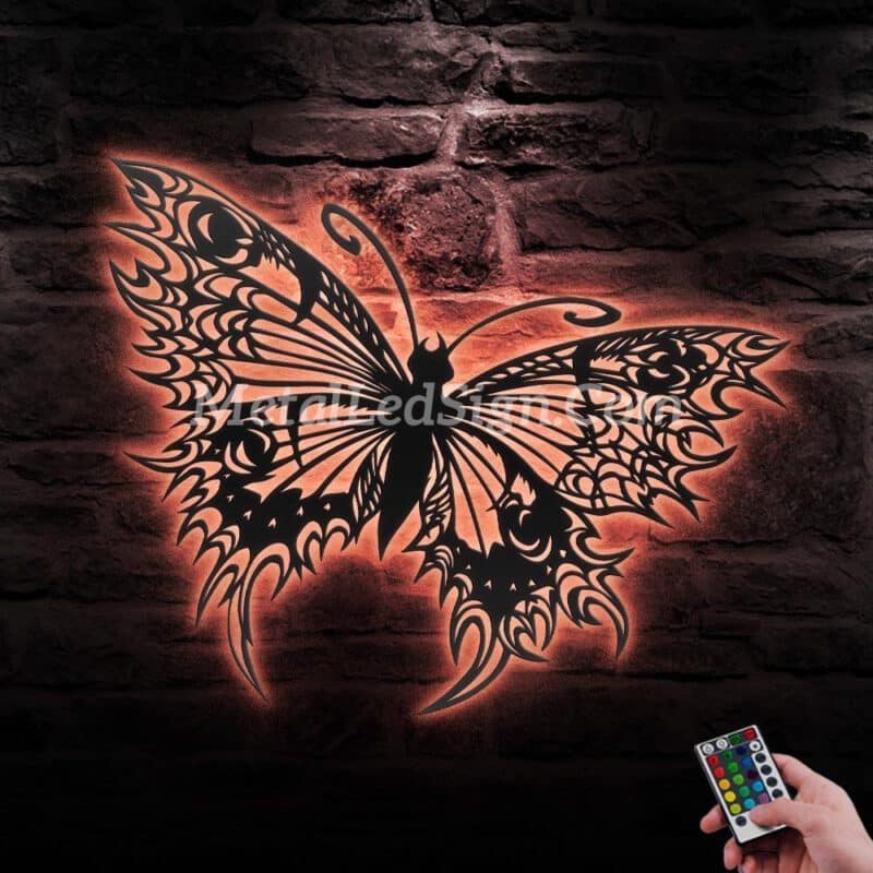 Butterfly-Metal-Wall-Art-Led-Light-5-1