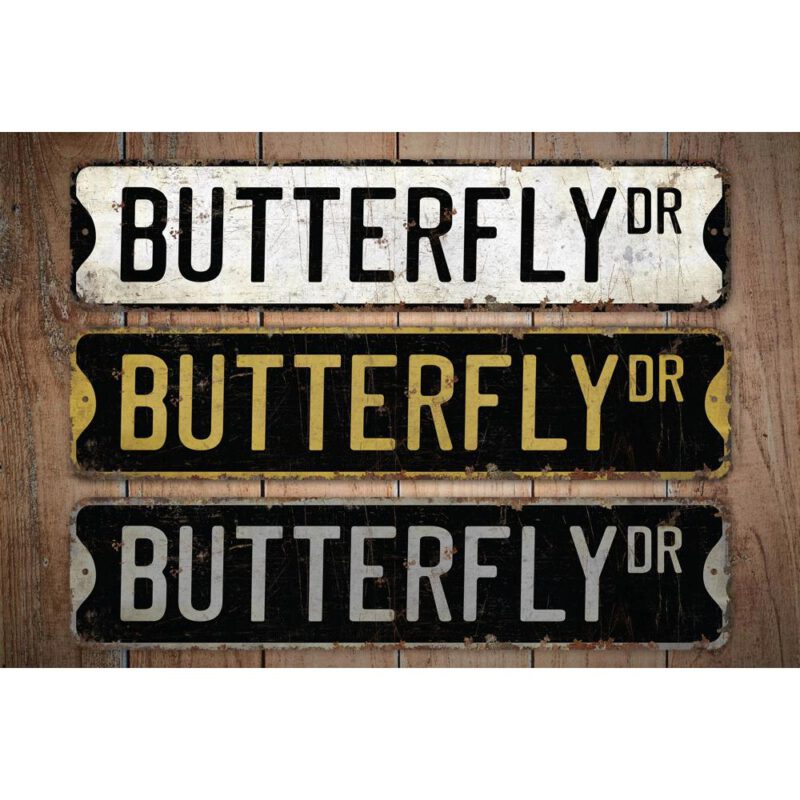 Butterfly-Premium-Quality-Rustic-Metal-Sign-Images