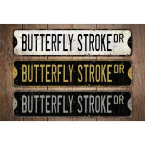 Butterfly-Stroke-Premium-Quality-Rustic-Metal-Sign-Images