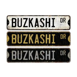 Buzkashi-Premium-Quality-Rustic-Metal-Sign-2