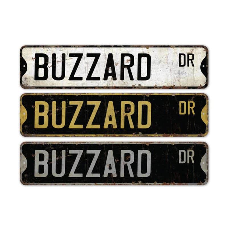 Buzzard-Premium-Quality-Rustic-Metal-Sign-2