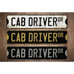 Cab-Driver-Premium-Quality-Rustic-Metal-Sign-Images